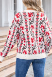 Jacquard Knitting Pullover Sweater