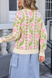 Jacquard Knitting Pullover Sweater
