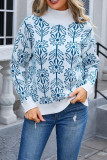 Turtleneck Flower Pattern Knitting Sweater