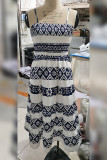 Boho Printed Spaghetti Dress