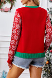 Christmas V Neck Front Open Knitting Cardigan