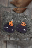 Halloween Pumpkin Cat Earrings