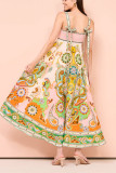 Bohemia Printed Sleeveless Maxi Dress