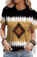 Aztec Vintage Print Short Sleeves Top