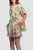 Multi Print 2PCS Short Set