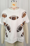 Glitter American Football Short Sleeves Top
