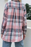 Pink Plaid Button Up Shirt