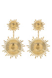 Sunflower Alloy Earrings