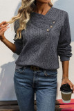 Cable Knit Pullover Sweatshirt