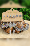 Copy Boho Turquoise Alloy Earrings Set