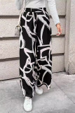 Black High Waist Wide Leg Pants