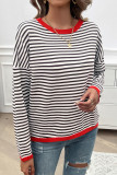 Stripes Knitting Pullover Sweater