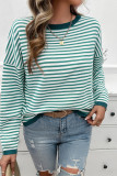 Stripes Knitting Pullover Sweater