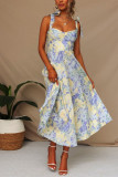 Floral Spaghetti Midi Dress