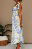 Floral Spaghetti Midi Dress