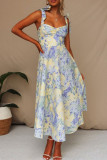 Floral Spaghetti Midi Dress