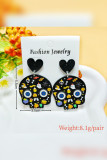 Halloween Skull Ghost Earrings
