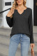 Plain Crew Neck Long Sleeves Top