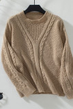 Cable Knit Pullover Sweater