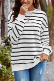 Oversized Stripes Sweatshirt
