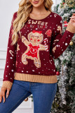 Christmas Pattern Knitting Sweater