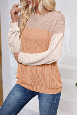 Colorblock Splicing Sweatshirt