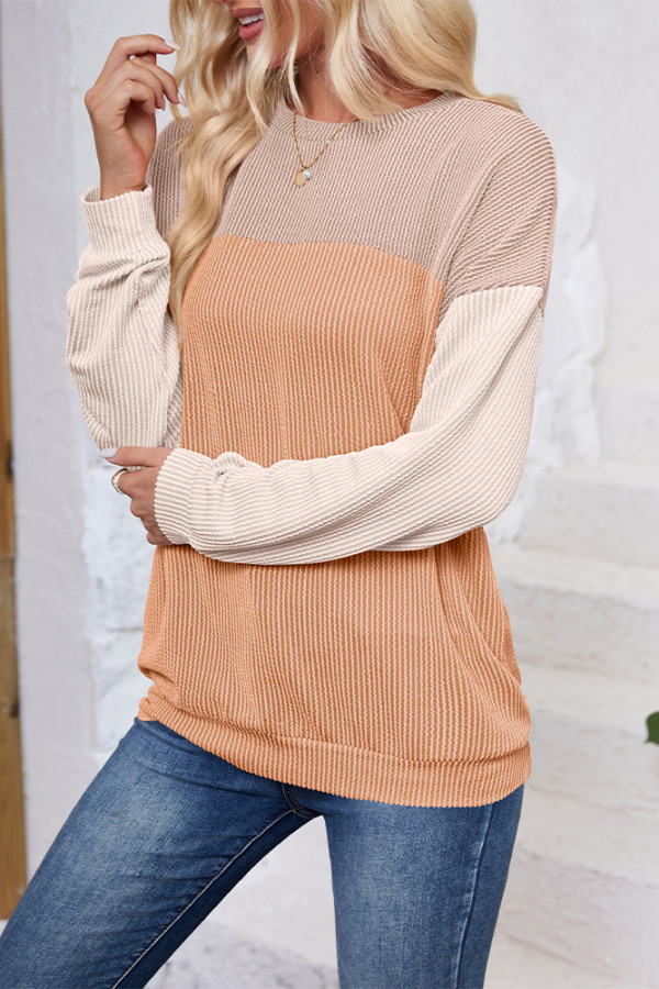 Colorblock Splicing Sweatshirt