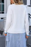 Rainbow Colorblock Knitting Sweater