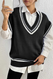 V Neck Knitting Vest Sweater