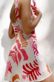 Tie Knot Printed Mini Dress