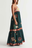 Printed Spaghetti Maxi