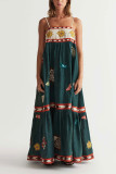 Printed Spaghetti Maxi