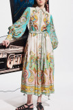 Bohemia Style Puff Sleeves Dress