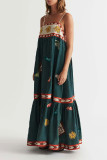 Printed Spaghetti Maxi