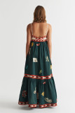 Printed Spaghetti Maxi