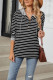 Stripes Splicing Drawstring Hoodie