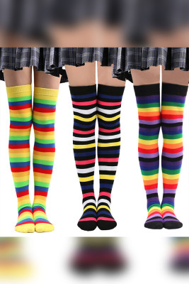 Colorful Rainbow Cosplay Stocking