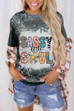 CozyMy Sassy Little Soul Bleached Print Graphic Tee