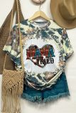 CozyMy Mama Tried Aztec Cowhide Leopard Heart Graphic Tee