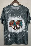 CozyMy Mama Tried Aztec Cowhide Leopard Heart Graphic Tee