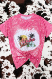 CozyMy Summer Bleached Print Graphic Tee