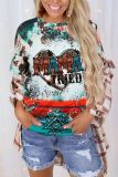 CozyMy Mama Tried Aztec Cowhide Leopard Heart Graphic Tee
