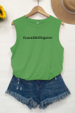EnsembleElegance Print Tank Top