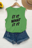 EnsembleElegance IT IS WHAT IT IS Print Tank Top