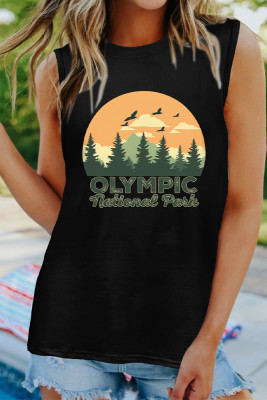 EnsembleElegance Olympic National Park Print Tank Top