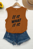 EnsembleElegance IT IS WHAT IT IS Print Tank Top