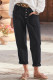 Solid Color Pockets Straight Pants