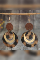 Leopard Leather Earrings