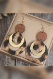 Leopard Leather Earrings