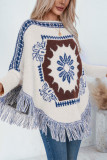 Tassel Knitting Kimono Cover Up